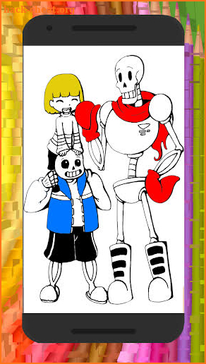 Undertale coloring book screenshot