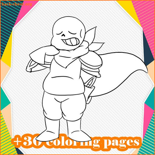 Undertale Coloring Pages Game screenshot