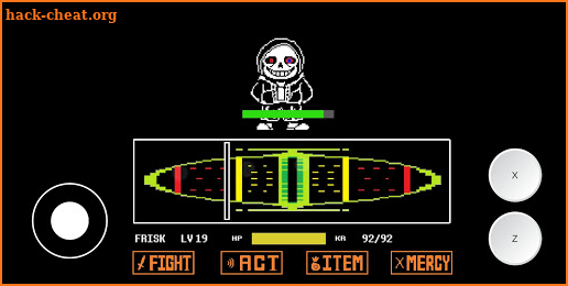 Undertale dust sans battle simulator screenshot