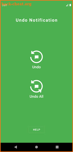 Undo Notification screenshot