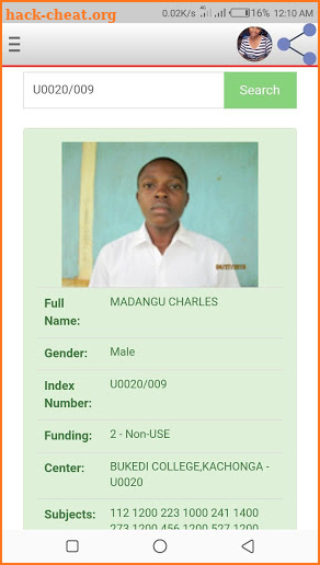 Uneb results status 2019 screenshot