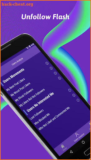 Unfollow Flash screenshot