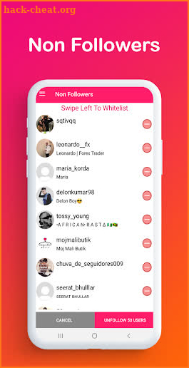 Unfollow for Instagram - Fans & Non followers screenshot