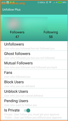 Unfollow pro plus screenshot