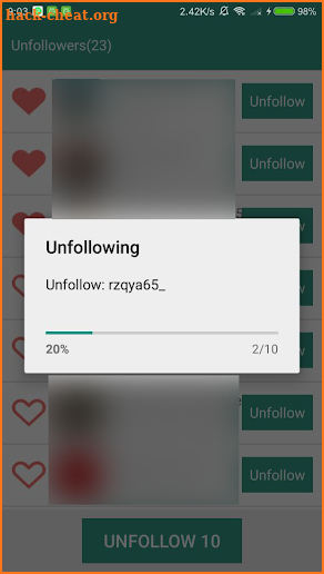 Unfollow pro plus screenshot