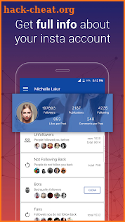 Unfollowers & Followers Analytics for Instagram screenshot