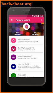 Unfollowers & Ghost Followers (Follower Insight) screenshot