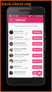 Unfollowers & Ghost Followers (Follower Insight) screenshot