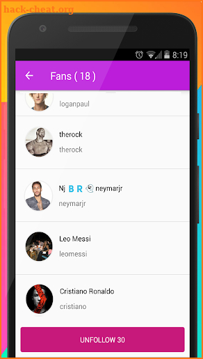Unfollowers for Instagram & Ghost Followers screenshot