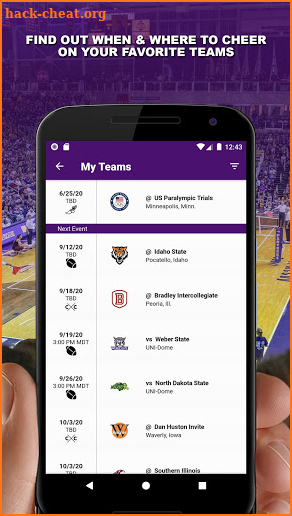 UNI Panther Athletics screenshot