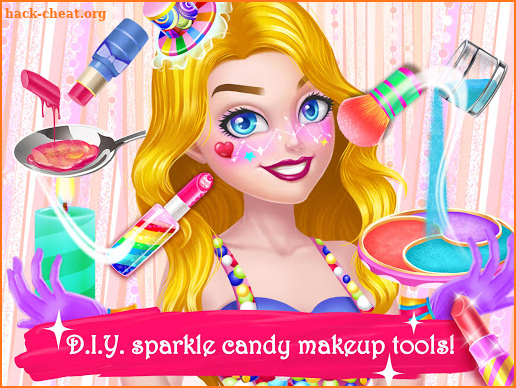 Unicorn Candy Makeup Dress Up: Twin Sisters Party screenshot