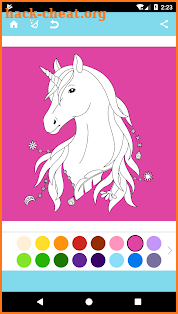 Unicorn Coloring Book screenshot