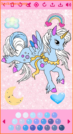 Unicorn Coloring Book screenshot