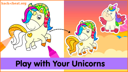 Unicorn Coloring Book & Games screenshot