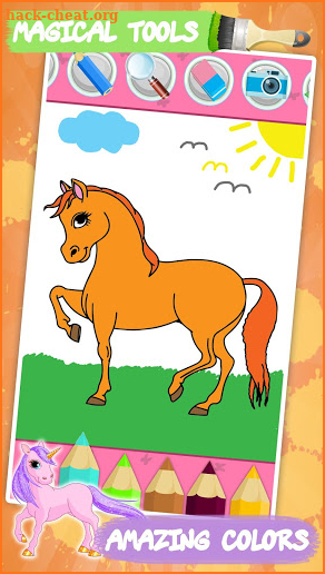 Unicorn coloring book for kids screenshot