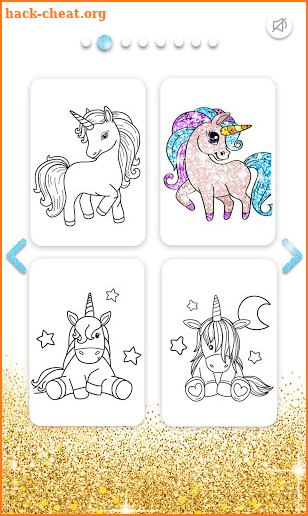 Unicorn Coloring Book Glitter screenshot