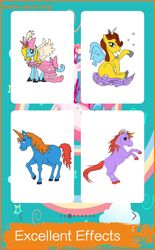 Unicorn Coloring Book Kids Game screenshot