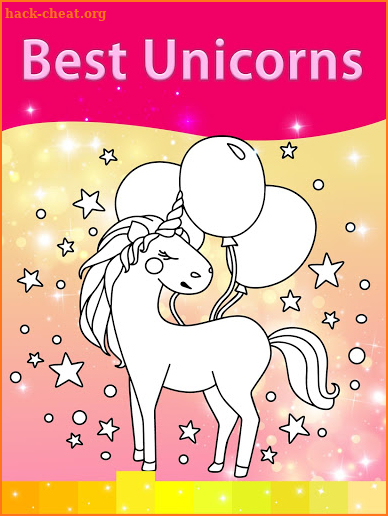 Unicorn Coloring Pages with Animation Effects screenshot