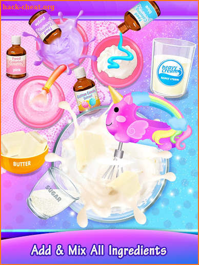 Unicorn Cotton Candy Cake - Sweet Rainbow Desserts screenshot