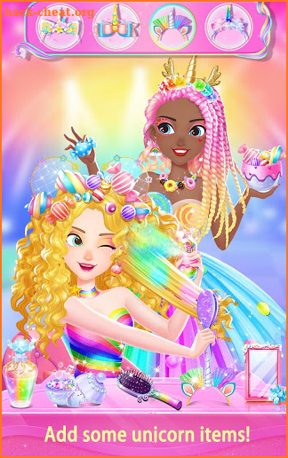 Unicorn Fantasy Hair Salon screenshot