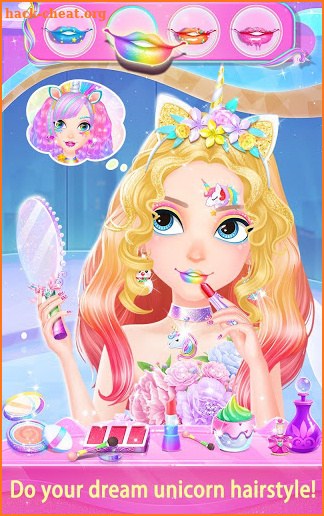 Unicorn Fantasy Hair Salon screenshot