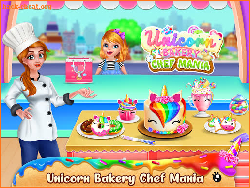 Unicorn Food Bakery Mania: Baking Games screenshot