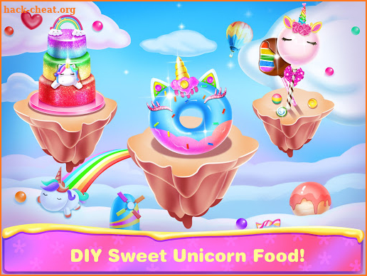 Unicorn Food Salon-Bakery Food Games screenshot