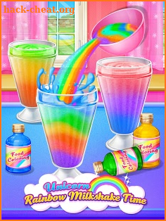 Unicorn Food - Sweet Rainbow Ice Cream Milkshake screenshot