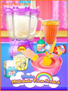 Unicorn Food - Sweet Rainbow Ice Cream Milkshake screenshot