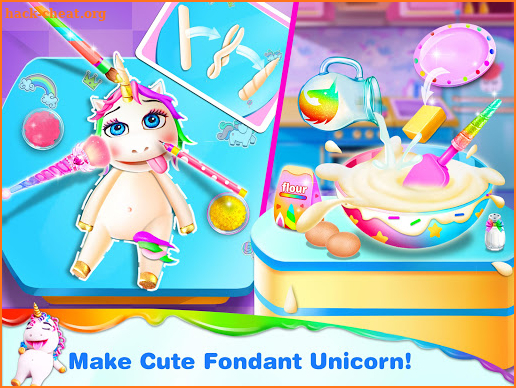 Unicorn Frost Cakes Shop - Baking Games for Girls screenshot