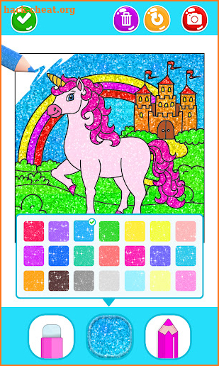 Unicorn Glitter Coloring & Fun screenshot