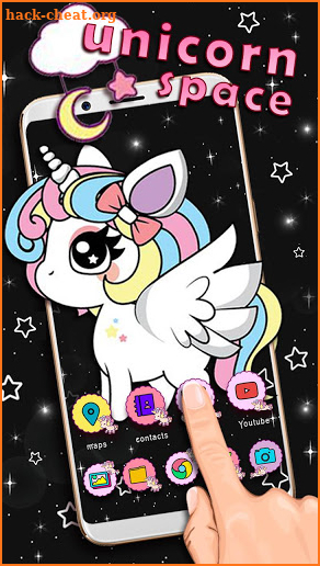 Unicorn In Space Themes HD Wallpapers 3D icons screenshot