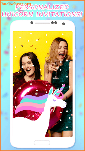 Unicorn Invitation Card Maker screenshot