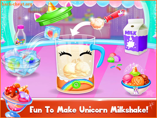 Unicorn Milkshake Maker: Frozen Drink Games screenshot