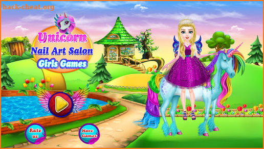 Unicorn Nail Art Salon Girls Games screenshot