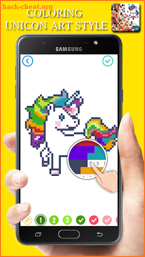 Unicorn of Love: The Number Coloring by Pixel Arts screenshot