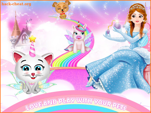 Unicorn Princess Dreamland-Baby Pet Care & Dressup screenshot