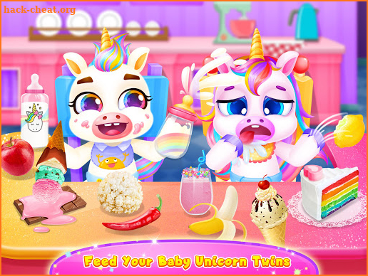 Unicorn Rainbow Baby Pony Twins - Care & Dress Up screenshot