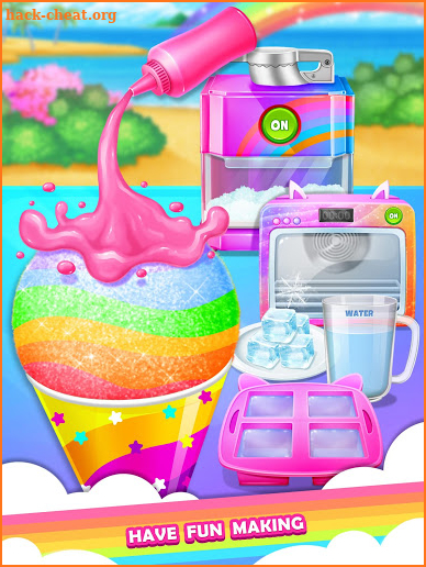 Unicorn Rainbow Snow Cone Desserts Maker screenshot