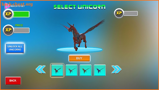 Unicorn Transform Robot City Attack: Robot Games screenshot