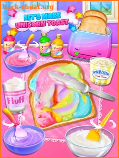 Unicorn Treats - Sweet Hot Chocolate & Toast Maker screenshot