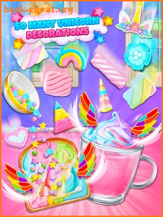 Unicorn Treats - Sweet Hot Chocolate & Toast Maker screenshot