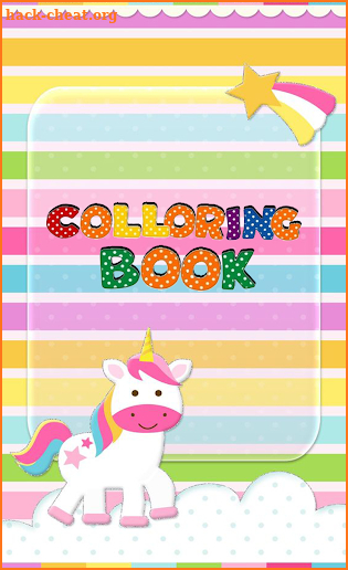 Unicorns Coloring Drawing Book New Coloring Pages screenshot