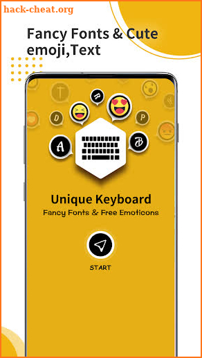 Unique Keyboard - Fancy Fonts & Free Emoticons screenshot