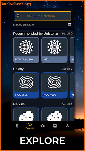 Unistellar screenshot