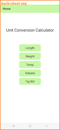 Unit Conversion Calculator screenshot