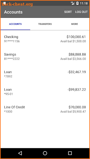 United Employees Credit Union screenshot