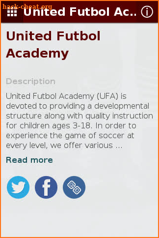 United Futbol Academy (UFA) screenshot