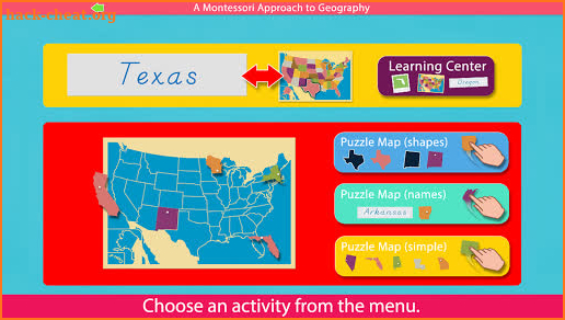 United States of America - Montessori Geography screenshot