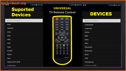 Universal Free TV Remote Control For Any LCD screenshot